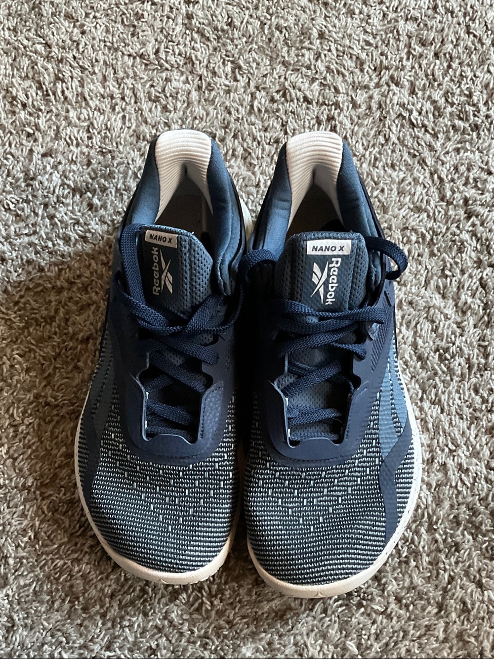 Reebok Nano X Navy and White Women's Training Shoes